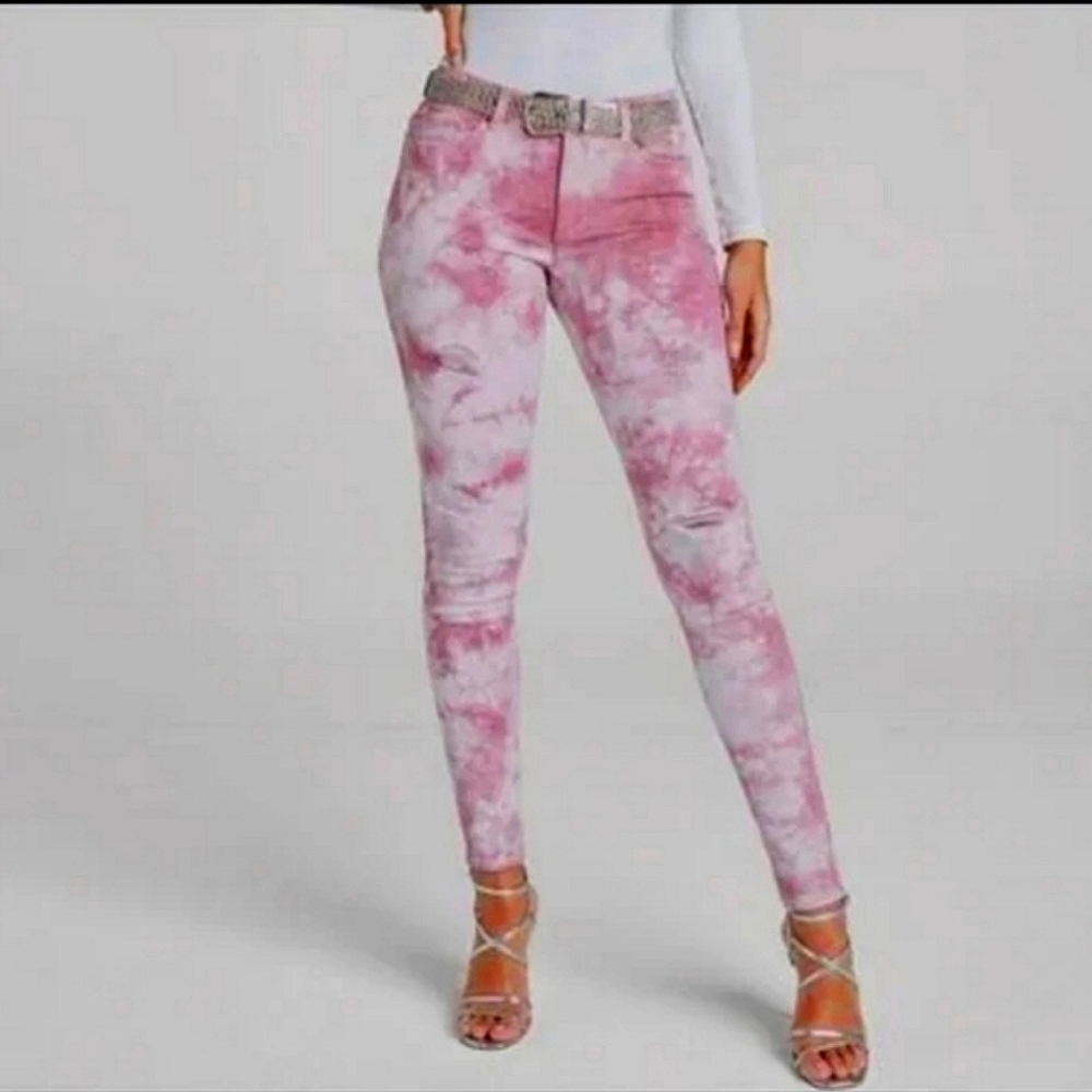 NWOT VENUS Pink Tie-Dye Women's Jeans Barbiecore